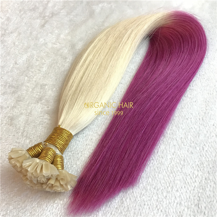 Ombre human utip hair extensions X98